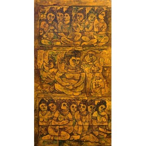 Wasi Haider, 18 x 36 inch, Acrylic on Canvas, Figurative Painting, AC-WH-040